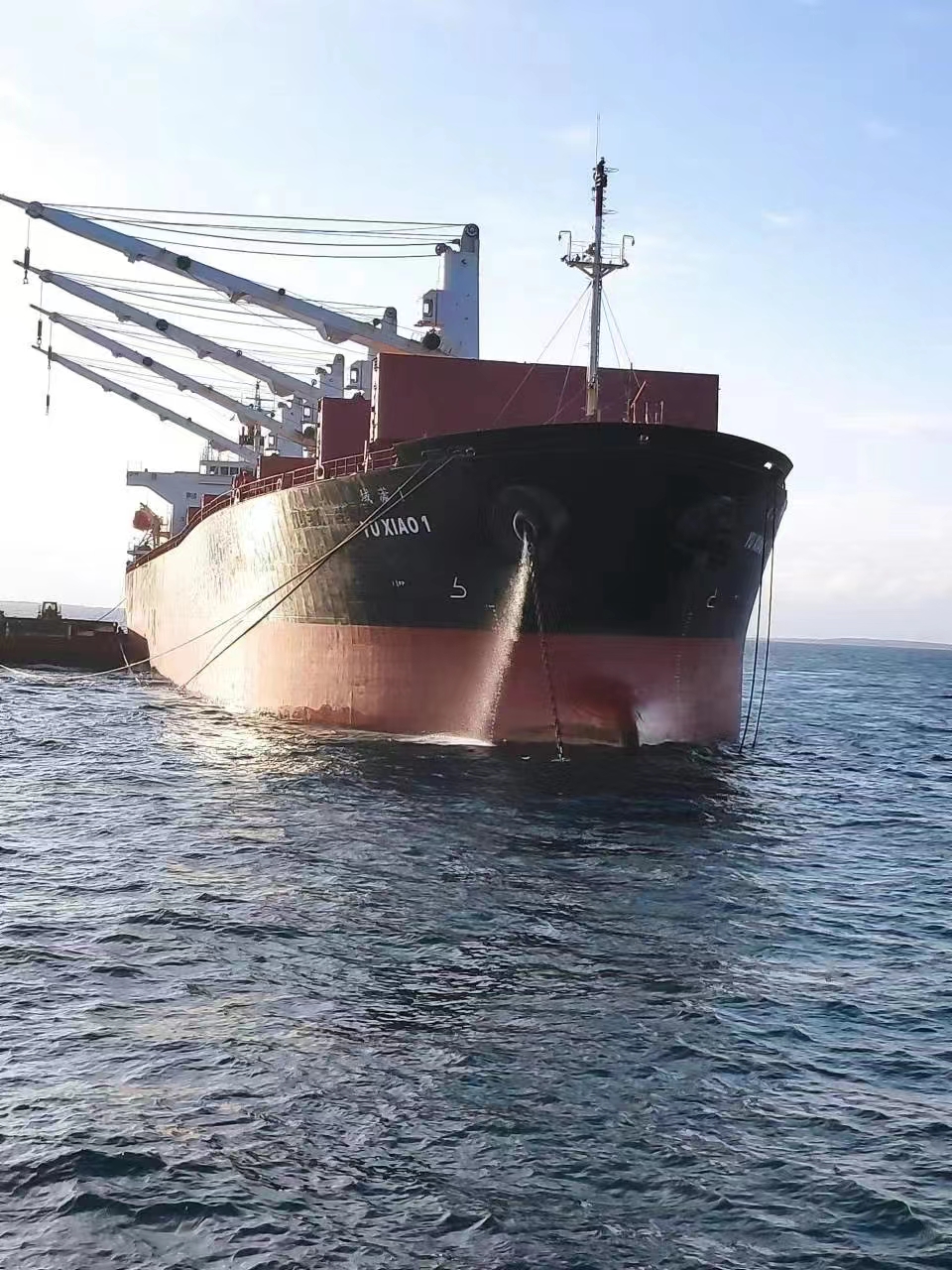 2022年最后一批鋯鈦礦裝載完畢啟程回國！